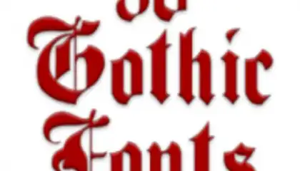 Gothic Fonts 50