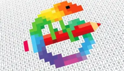 Pixel Art - Color by Number Book